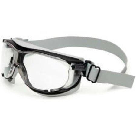 HONEYWELL NORTH Uvex® Carbonvision„¢ S1650D Safety Goggles, Black & Gray Frame, Clear Lens S1650D